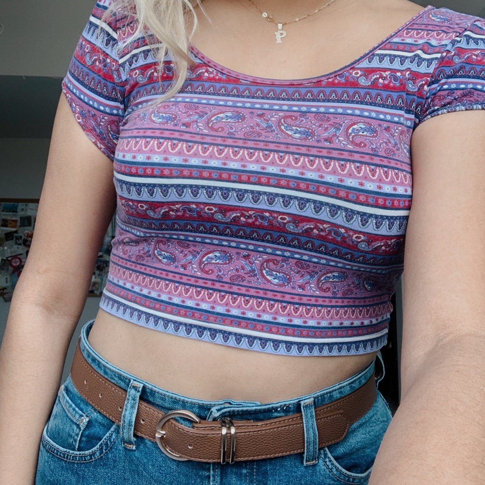 Purple Forever 21 Crop top